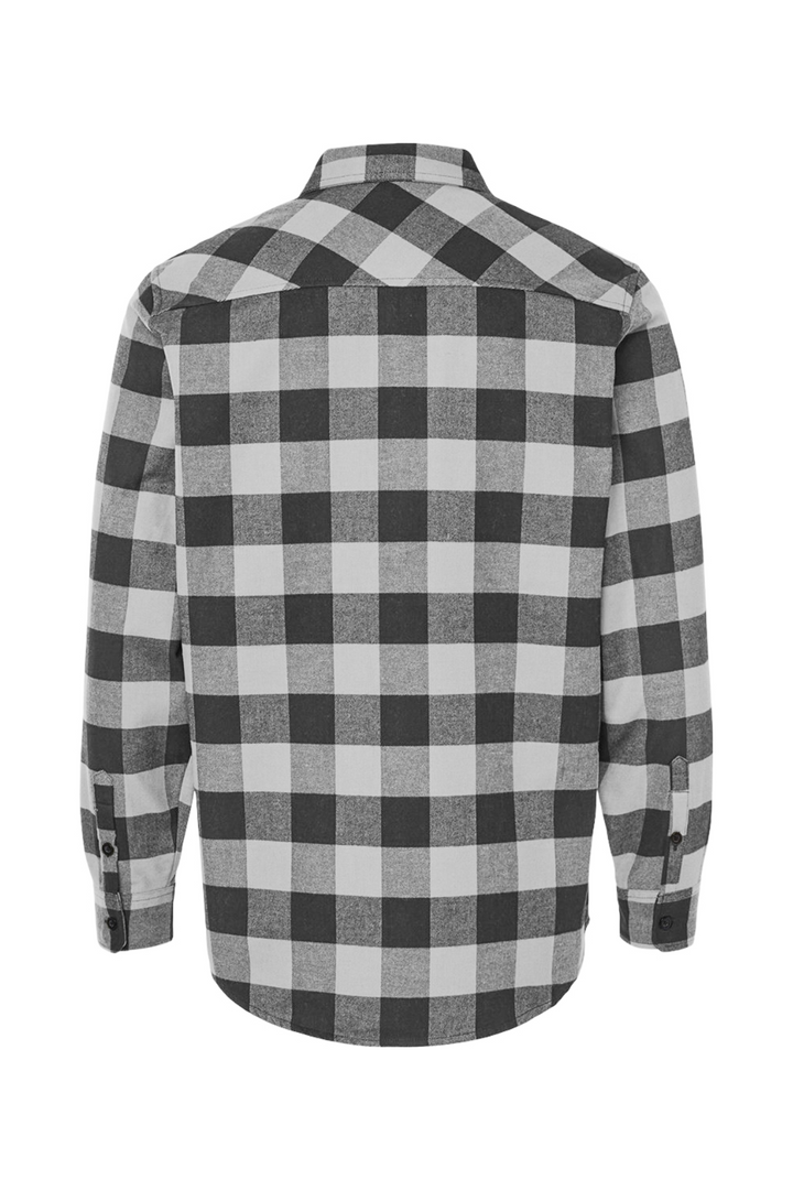 BZMS Embroidered Flannel Grey Heather / Black