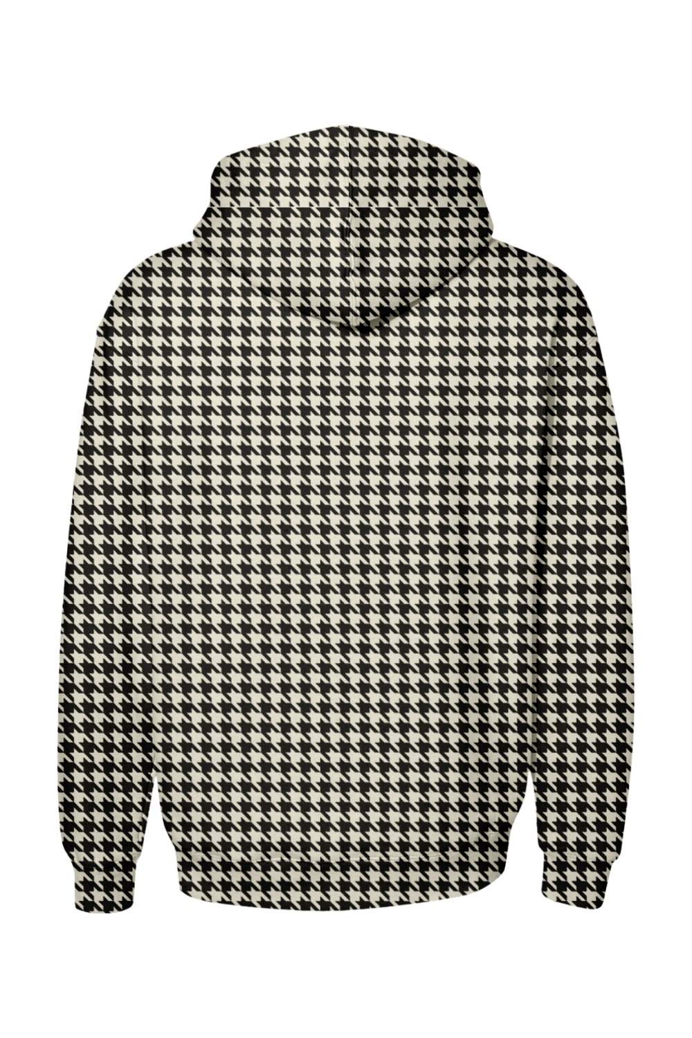 BZMS EMBROIDERED HOUNDSTOOTH HOODIE