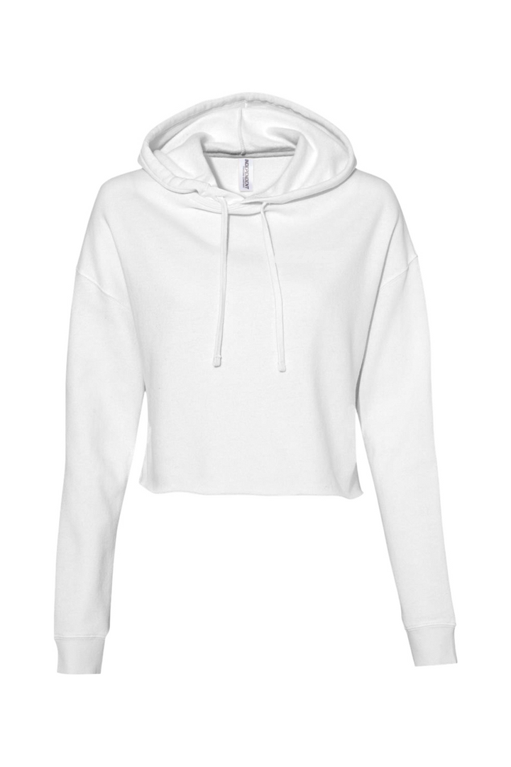 BZMS Cropped Embroidered Hoodie